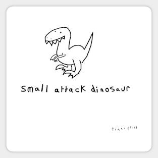 small attack dinosaur (black) Magnet